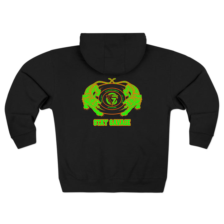 CG TIGER VS TIGER GREEN ORANGE /STAY SAVAGE ZIP UP