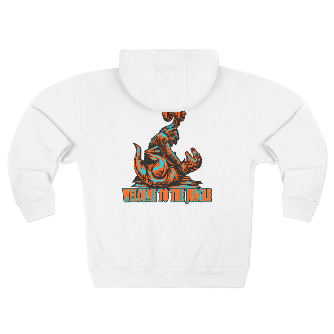 CG APE VS ZILLA RED MIAMI COLORS /WELCOME TO THE JUNGLE ZIP UP