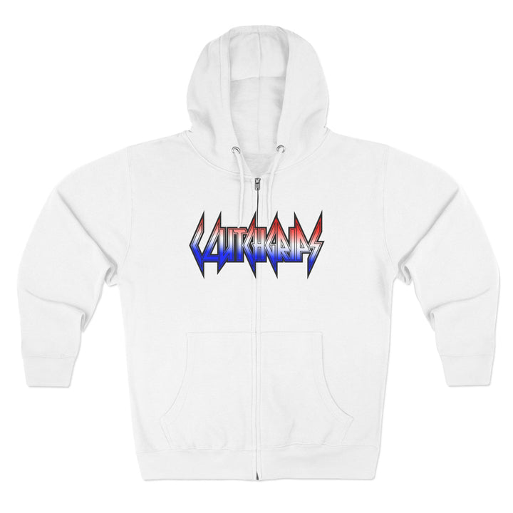 CG A AMERICAN WARRIORS RED WHITE BLUE FADE /BRINGING IT BACK ZIP UP
