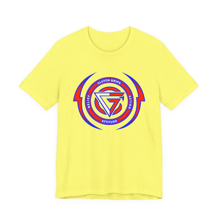 CG DBL ARCH LIGHTBOLT RED WHITE BLUE LOGO