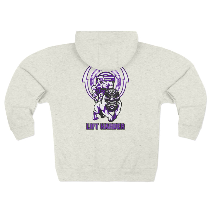 CG ANGRY DOG PURPLE WHITE /LIFT HARDER ZIP UP
