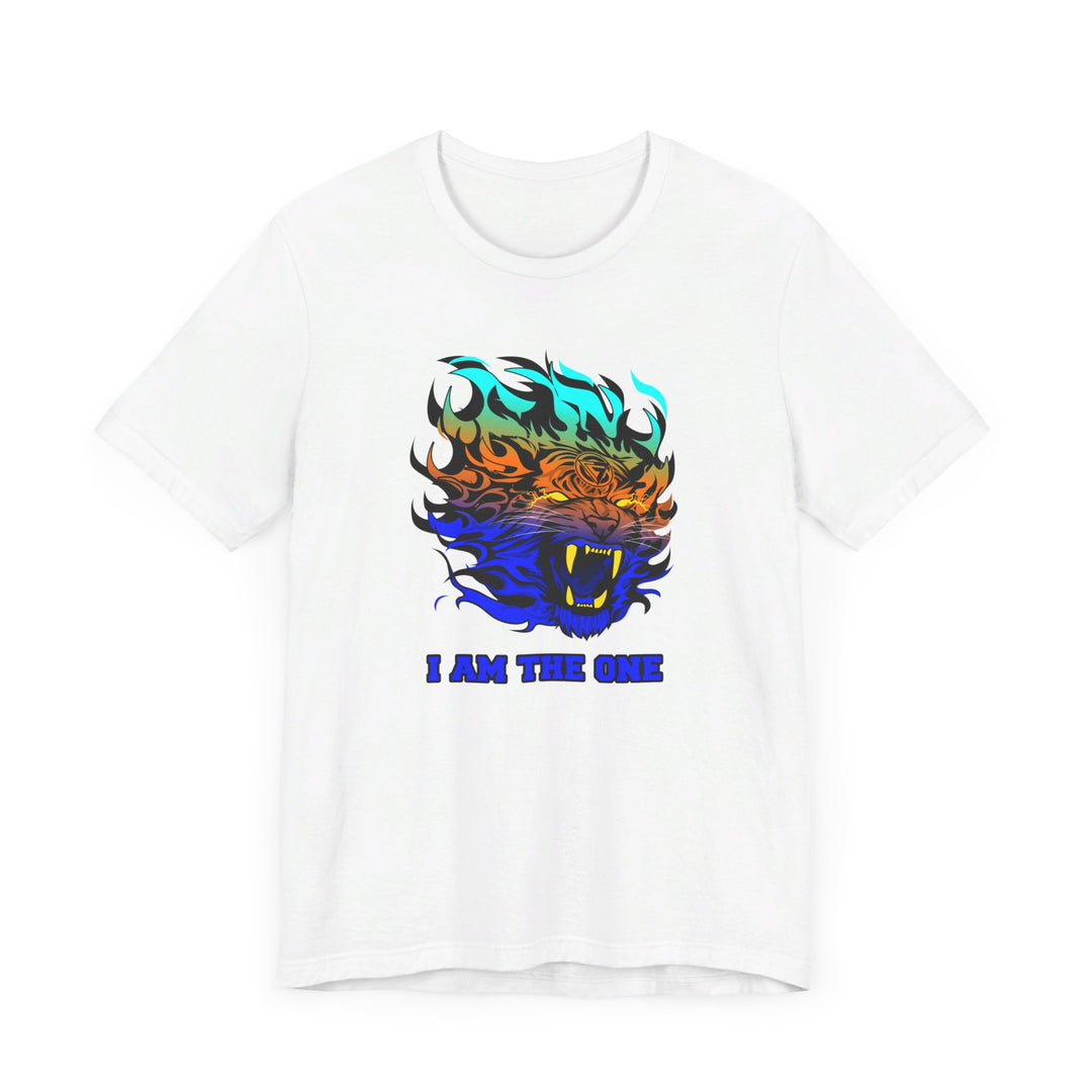 TIGER FLAME BLUE ORANGE AQUA FADE/I AM THE ONE