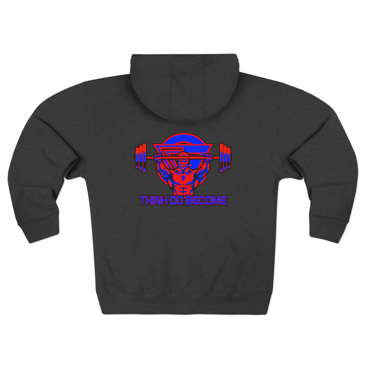 ENTER THE MAC HYPER RED BLUE/THINK DO BECOME ZIP UP