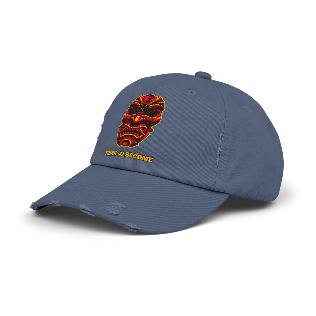 CG SAMURAI MASK RED BLACK GOLD /THINK DO BECOME CAP