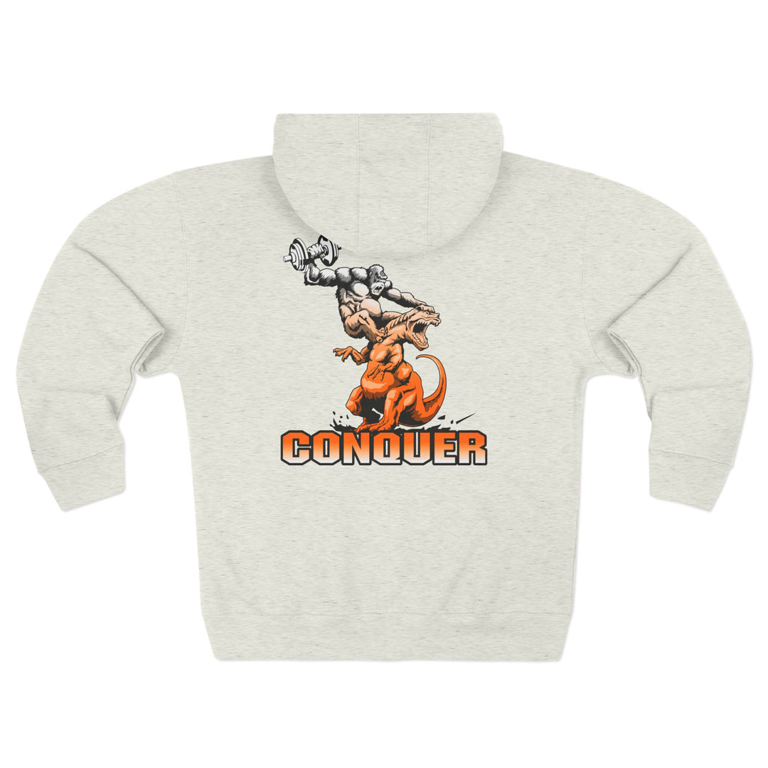 CG APE VS ZILLA 2ND FIGHT ORANGE WHITE FADE /CONQUER ZIP UP