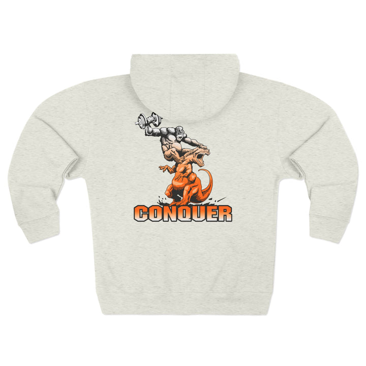 CG APE VS ZILLA 2ND FIGHT ORANGE WHITE FADE /CONQUER ZIP UP
