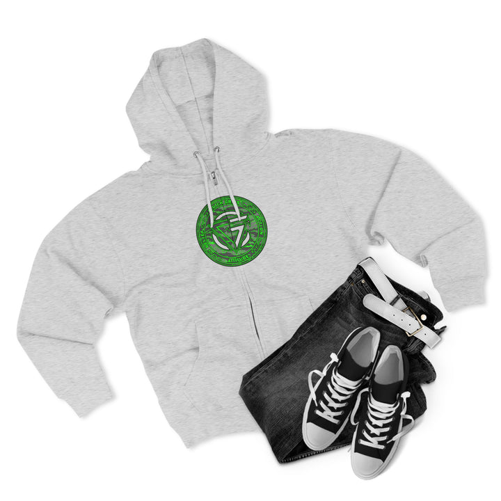CG ANGRY DOG GREEN GREY CAMO /LIFT OR DIE ZIP UP