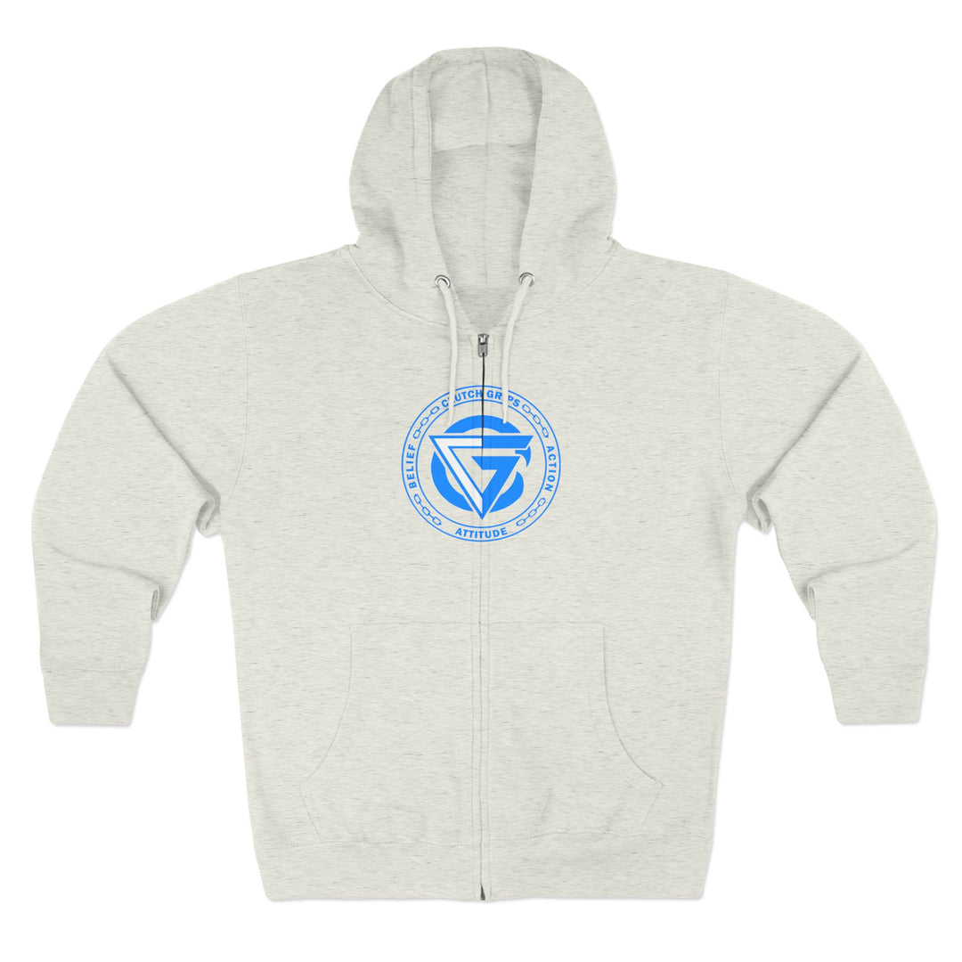 MAC SNAP DRAGON BLUE /LIFT OR DIE ZIP UP
