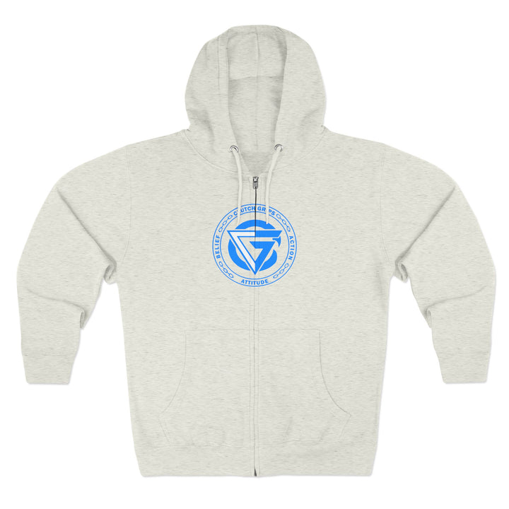 MAC SNAP DRAGON BLUE /LIFT OR DIE ZIP UP