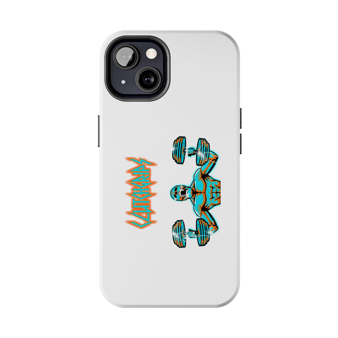 RIDE THE LIGHTNING MIAMI COLORS AQUA ORANGE PHONE CASE/CLUTCHGRIPS