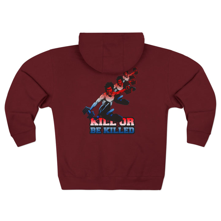 CG LIFT KICK RED WHITE BLUE FADE/KILL OR BE KILLED ZIP UP