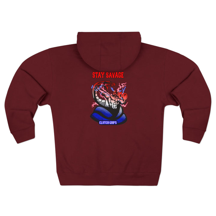 CG MAC VS SNAKE RED WHITE BLUE FADE/STAY SAVAGE ZIP UP
