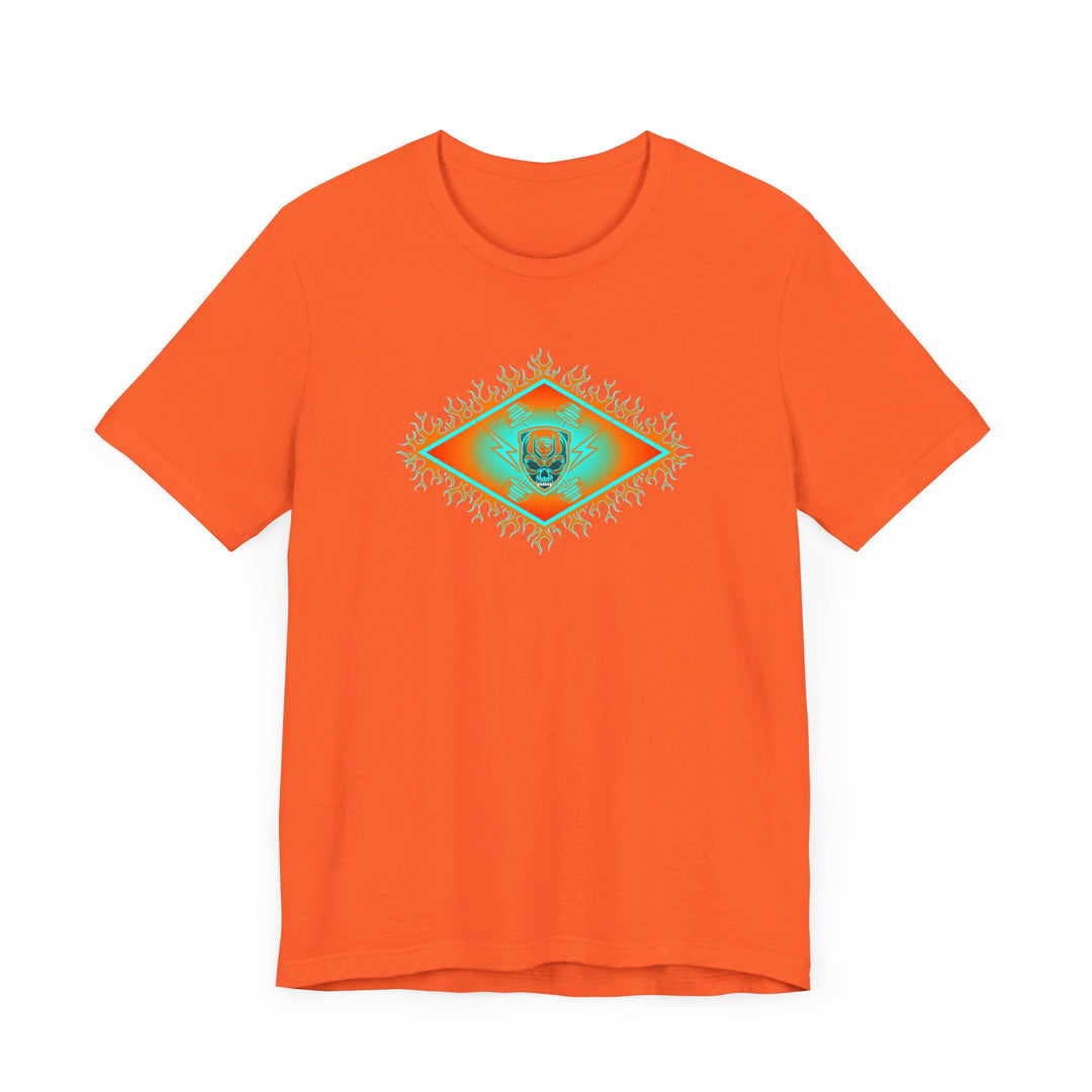 MIAMI AQUA ORANGE DIAMOND SKULLATOR DOUBLE BELL