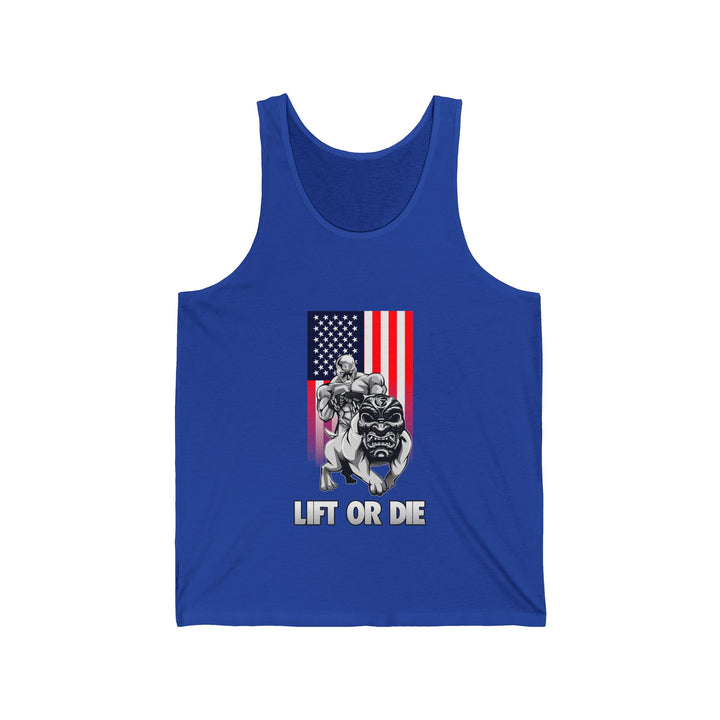 ANGRY DOG RED WHITE BLUE FLAG TANK FLAG/LIFT OR DIE