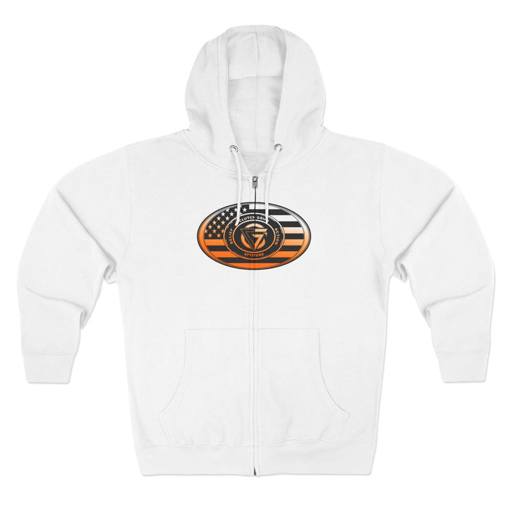 CG MAC SNAP DRAGON ORANGE WHITE FADE /LIFT OR DIE ZIP UP