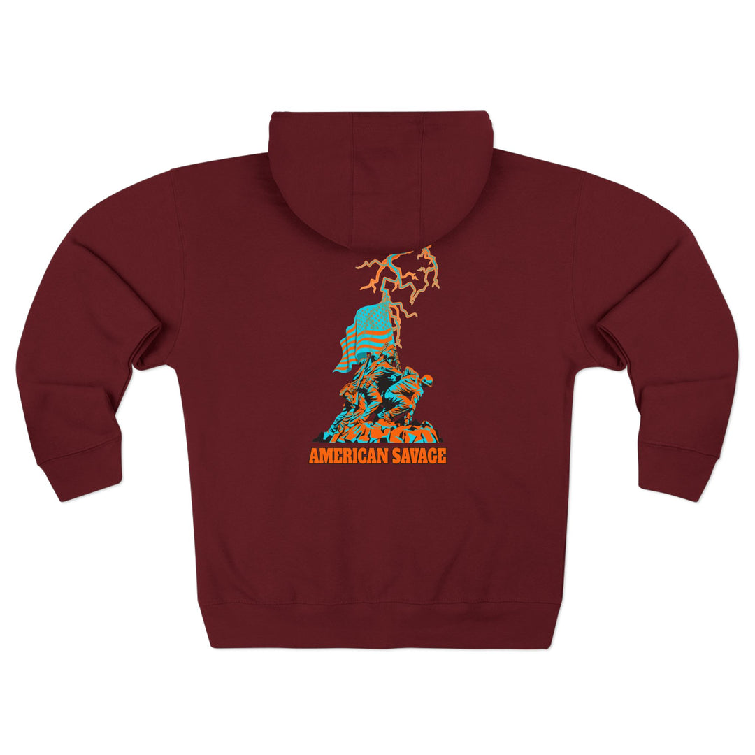 CG A AMERICAN WARRIORS MIAMI COLORS  /AMERICAN SAVAGE ZIP UP