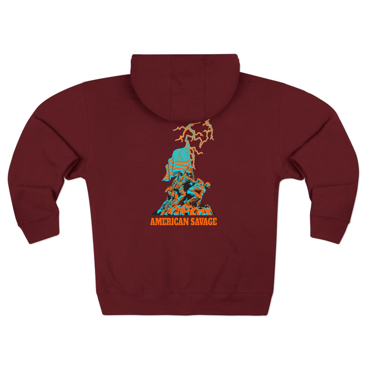 CG A AMERICAN WARRIORS MIAMI COLORS  /AMERICAN SAVAGE ZIP UP