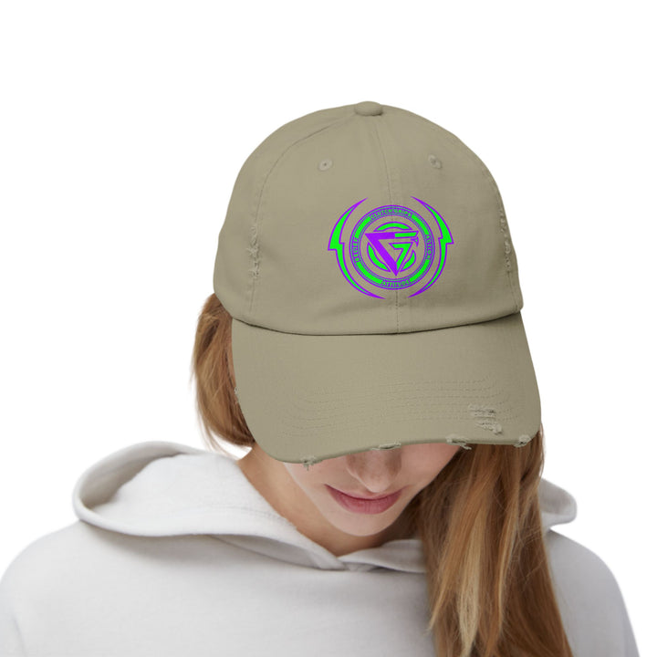 CG LOGO LIGHTNING ARCHES GREEN PURPLE/BELIEF ATTITUDE ACTION CAP