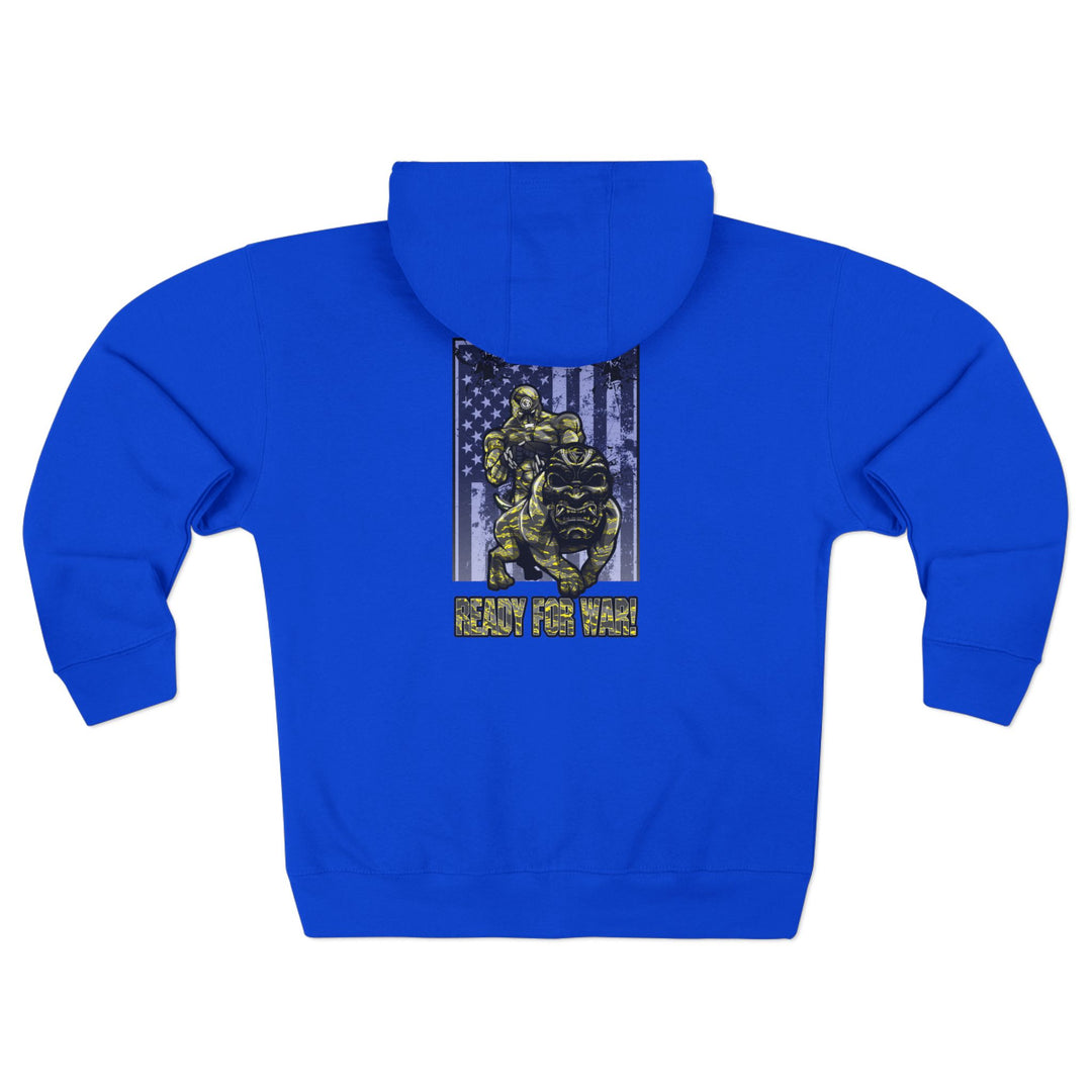 CG ANGRY DOG GREY YELLOW CAMO/READY FOR WAR ZIP UP