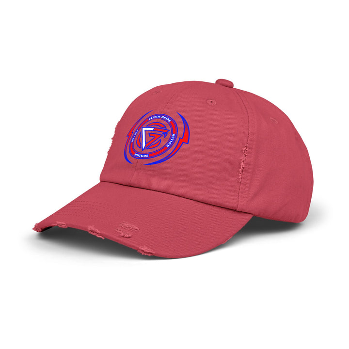 CG LOGO WITH LIGHTNING ARCHES RED WHITE BLUE /BELIEF ATTITUDE ACTION CAP