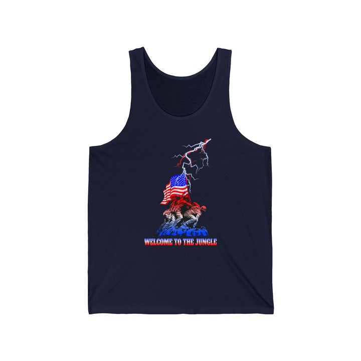CG AMERICAN BAD ASS RED WHITE BLUE FADE /WELCOME TO THE JUNGLE