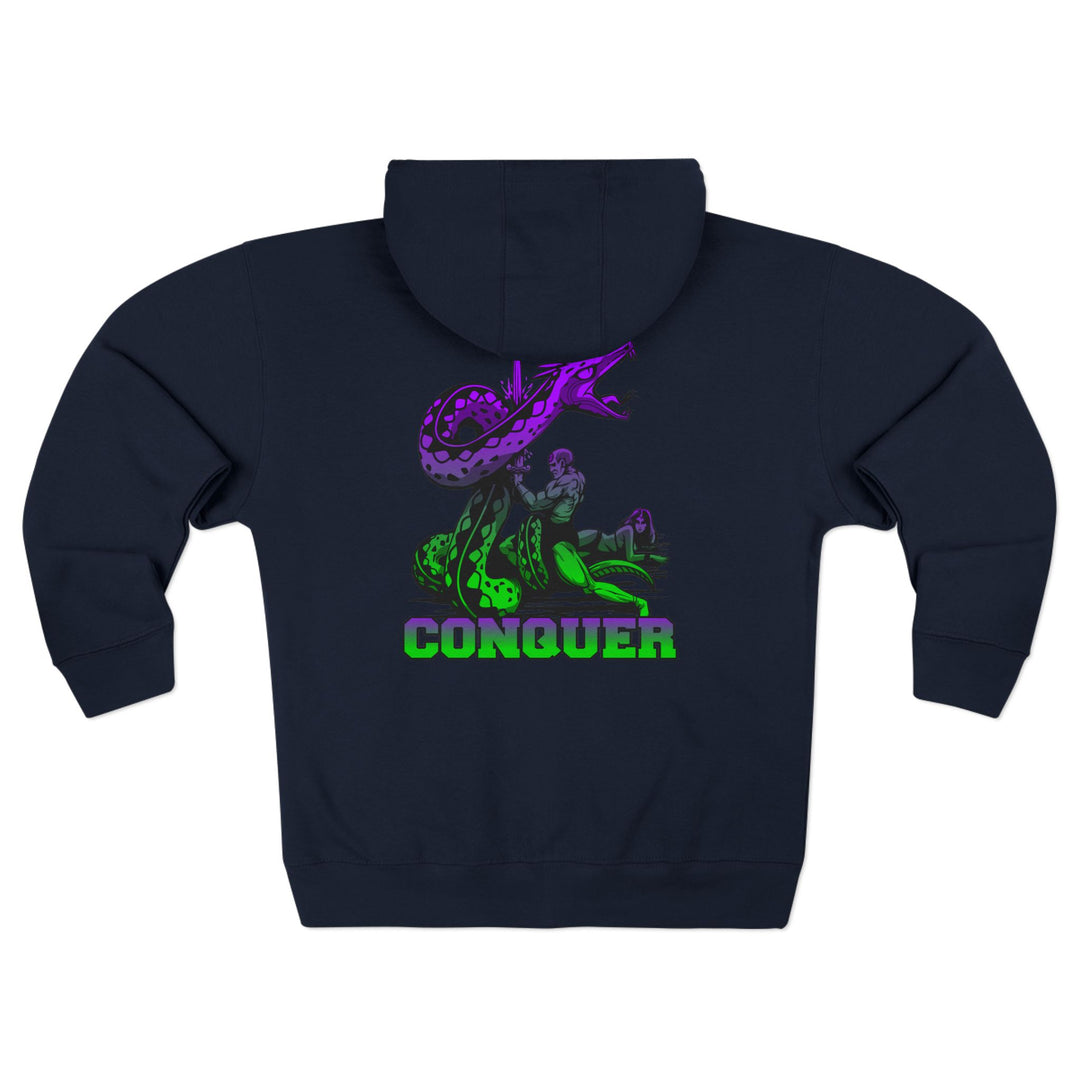 CG SERPENT SLAYER PURPLE GREEN /CONQUER ZIP UP