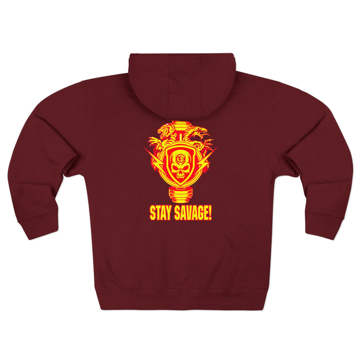 CG SKULL BELL DRAGON TIGER GOLD RED  /STAY SAVAGE ZIP UP