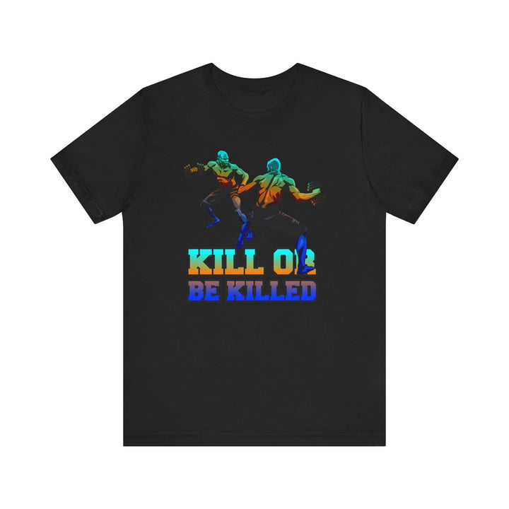 CG BLUE ORANGE AQUA  MAN VS MAN /KILL OR BE KILLED