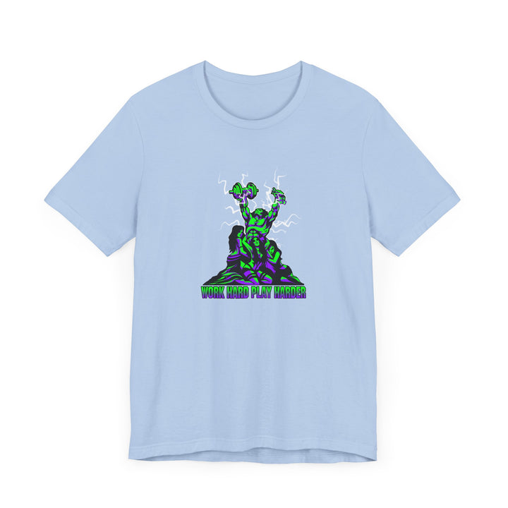 CG CONFIDENCE MAN PURPLE GREEN/WORK HARD PLAY HARD