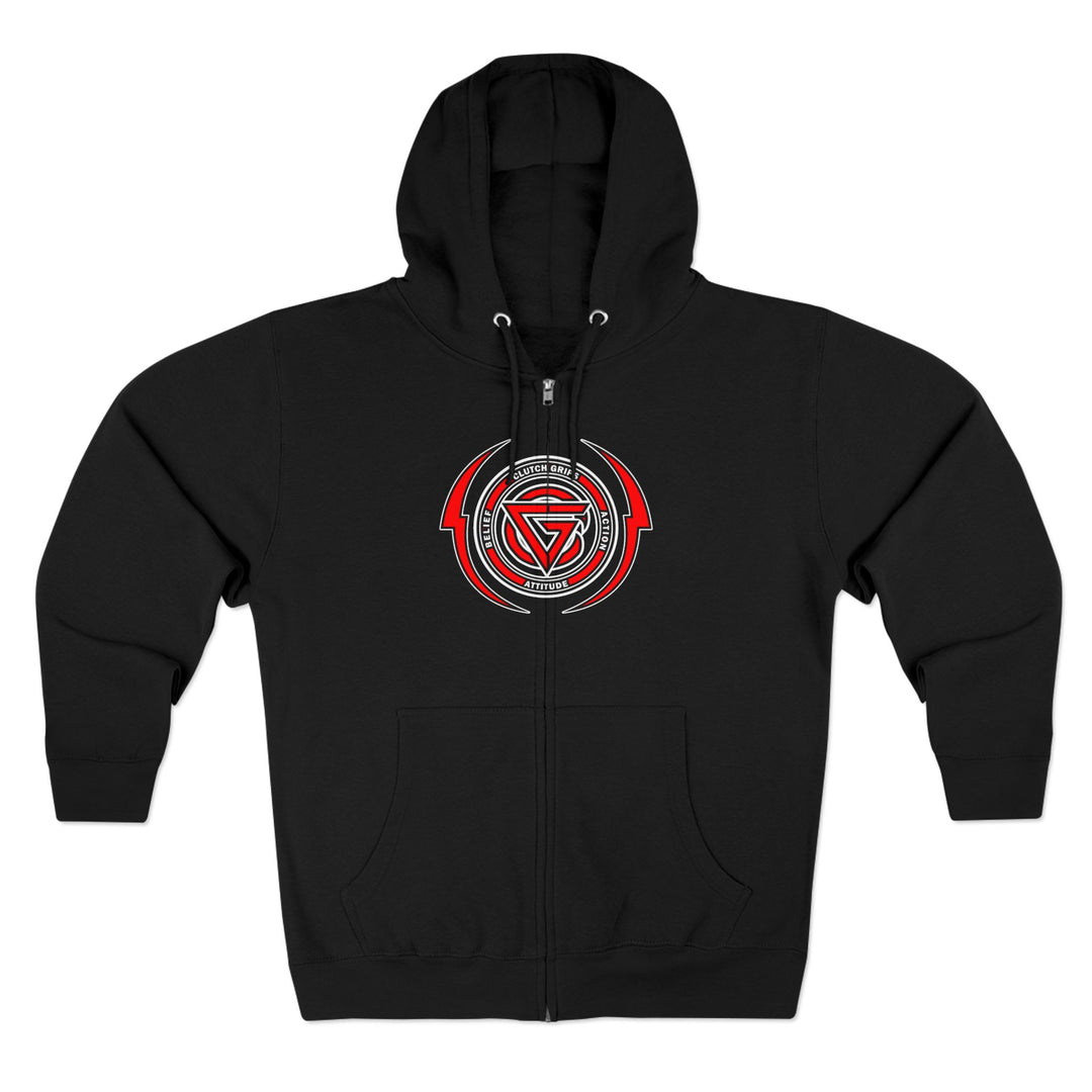 CG LION HEART RED BLACK/STAY HUNGRY ZIP UP
