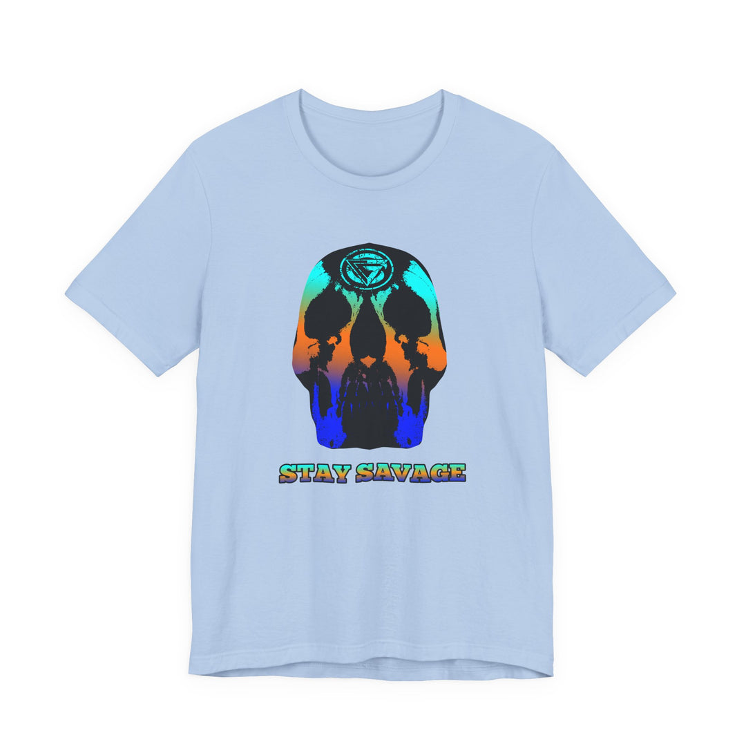 SKULLATOR BLUE ORANGE AQUA  /STAY SAVAGE