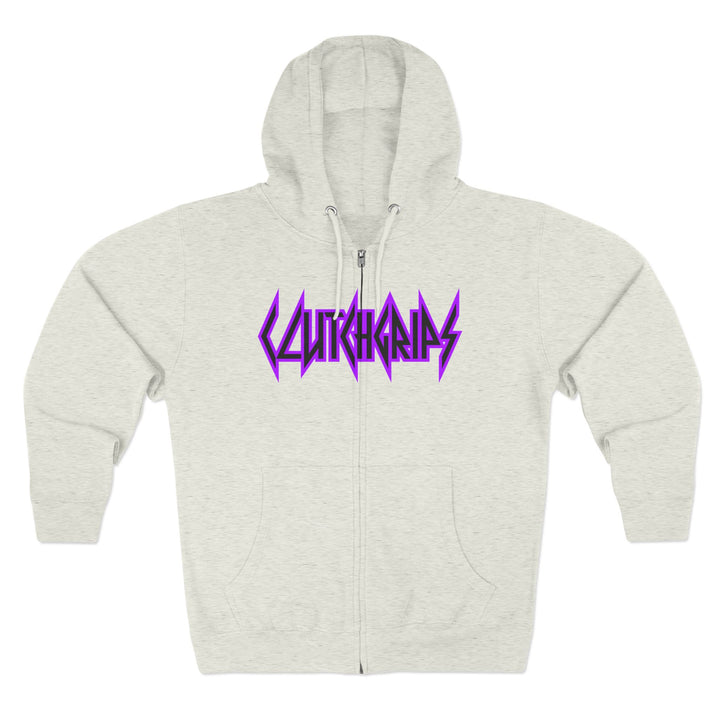 CG SKULL PURPLE NURPLE /LIFT OR DIE ZIP UP