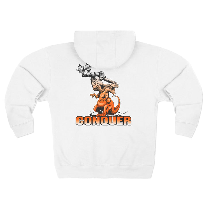 CG APE VS ZILLA 2ND FIGHT ORANGE WHITE FADE /CONQUER ZIP UP