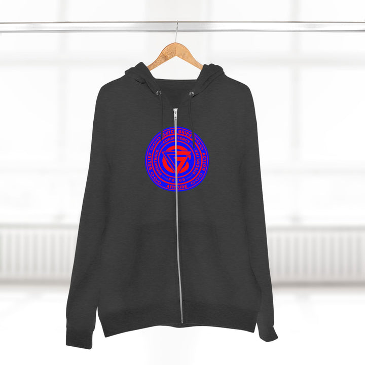 MAC VS SNAKE RED BLUE /LIFT OR DIE ZIP UP