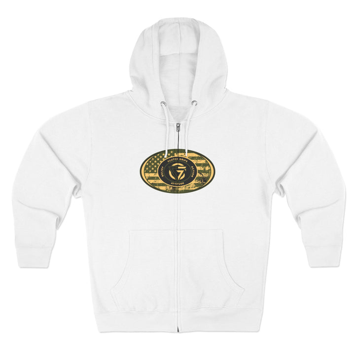 CG TIGER FLAME SAND/GREEN ARMY TIGER/I AM THE ONE ZIP UP
