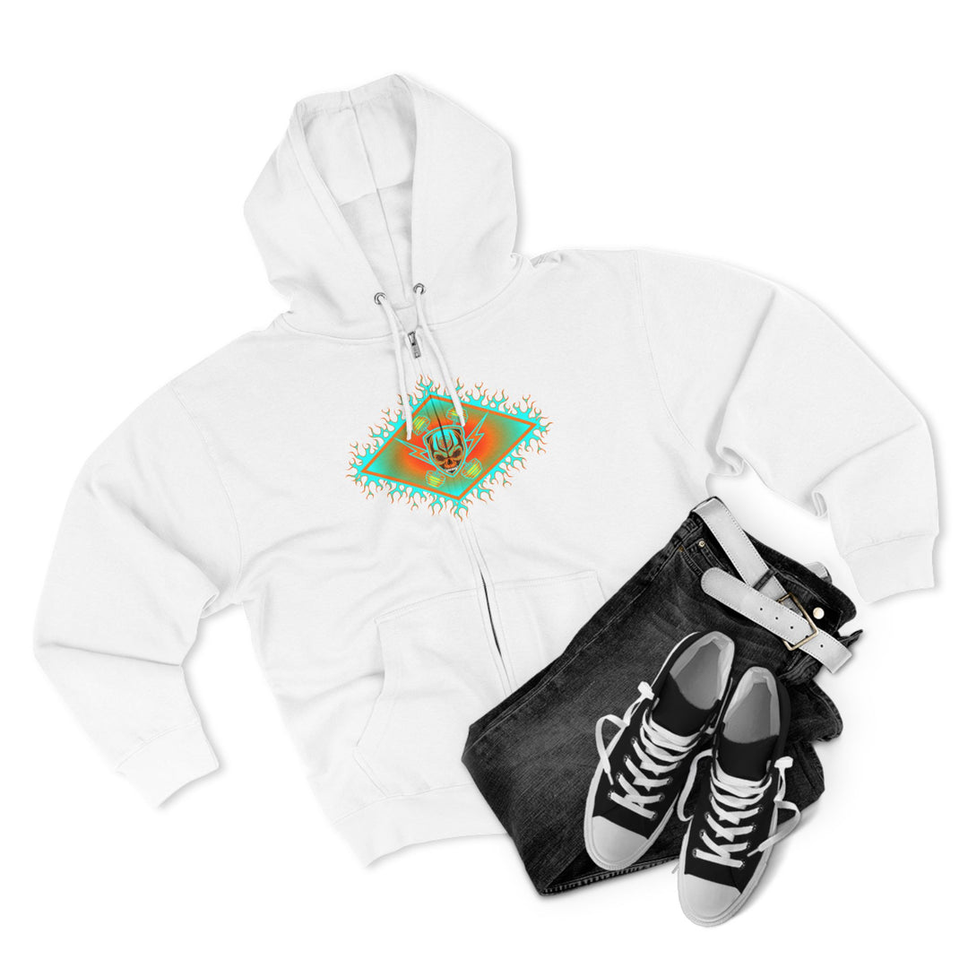 CG DIAMOND DBL BELL SKULL MIAMI COLORS /CLUTCHGRIPS ZIP UP
