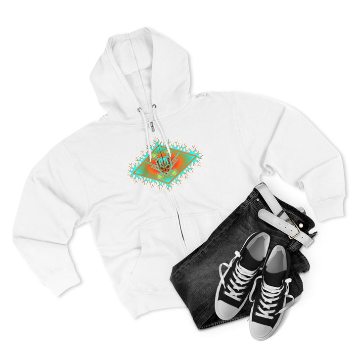 CG DIAMOND DBL BELL SKULL MIAMI COLORS /CLUTCHGRIPS ZIP UP