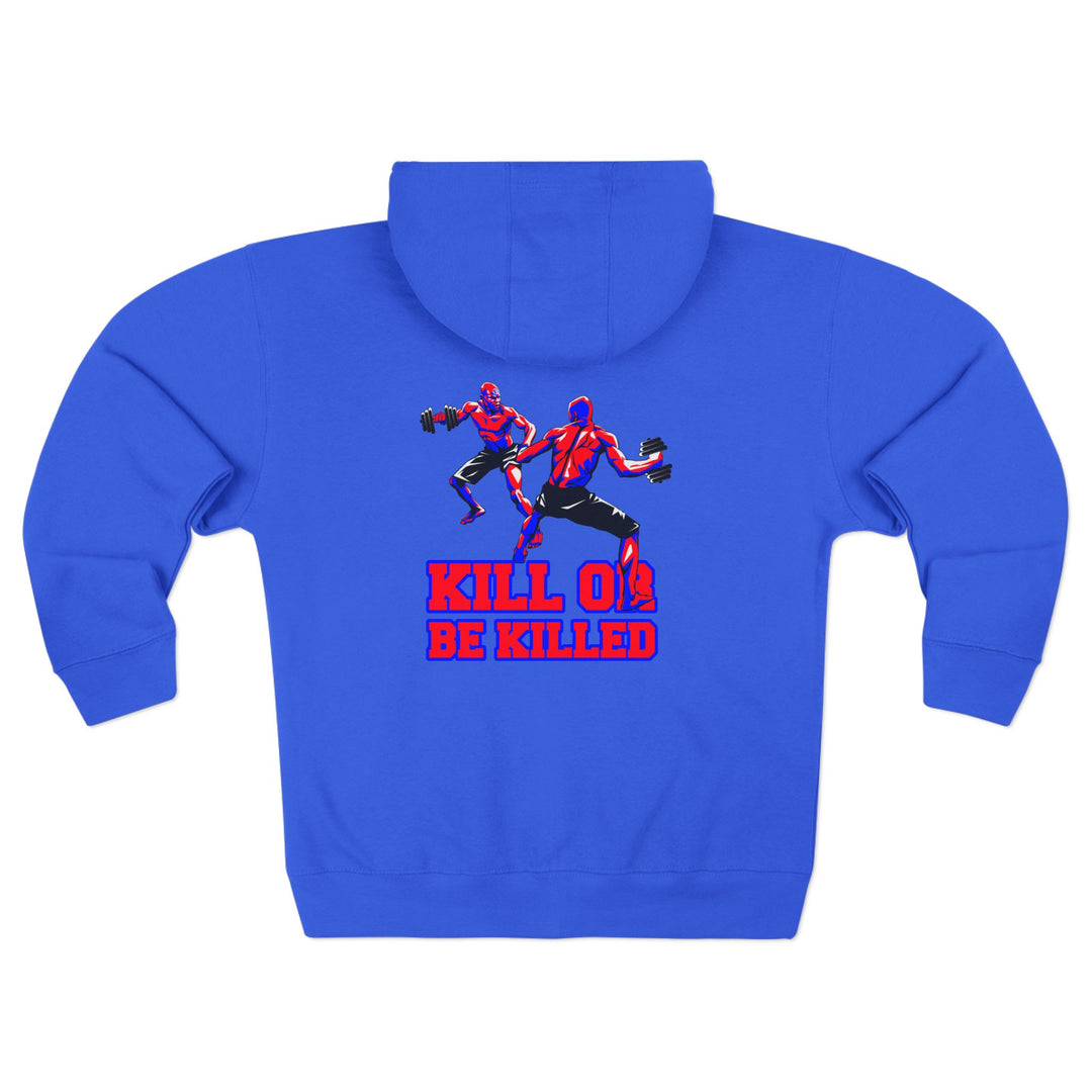 CG STAND OFF RED BLUE /KILL OR BE KILLED ZIP UP