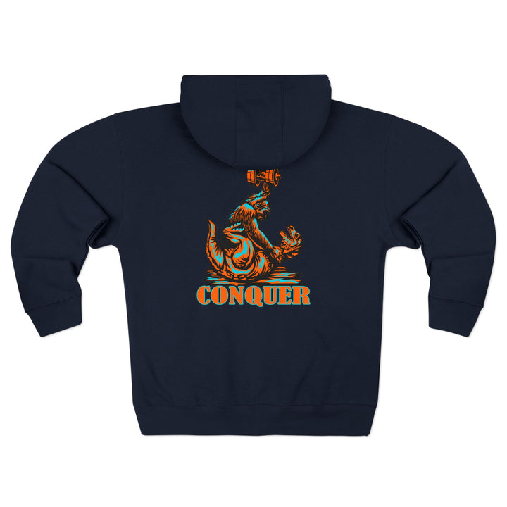 CG APE VS ZILLA RED MIAMI COLORS /CONQUER ZIP UP