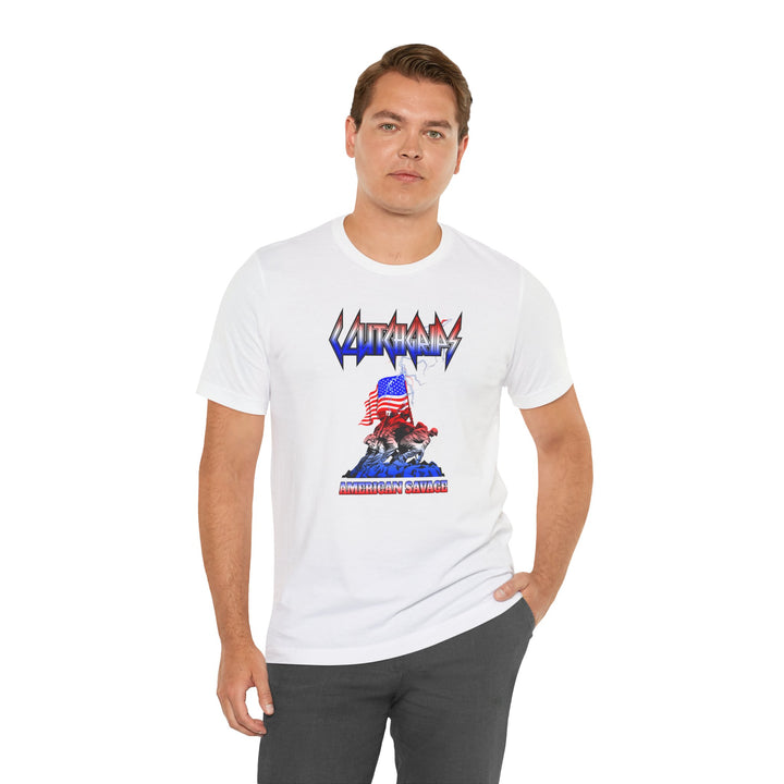 CG PATRIOT FREEDOM SHIRT RED WHITE BLUE FADE /AMERICAN SAVAGE
