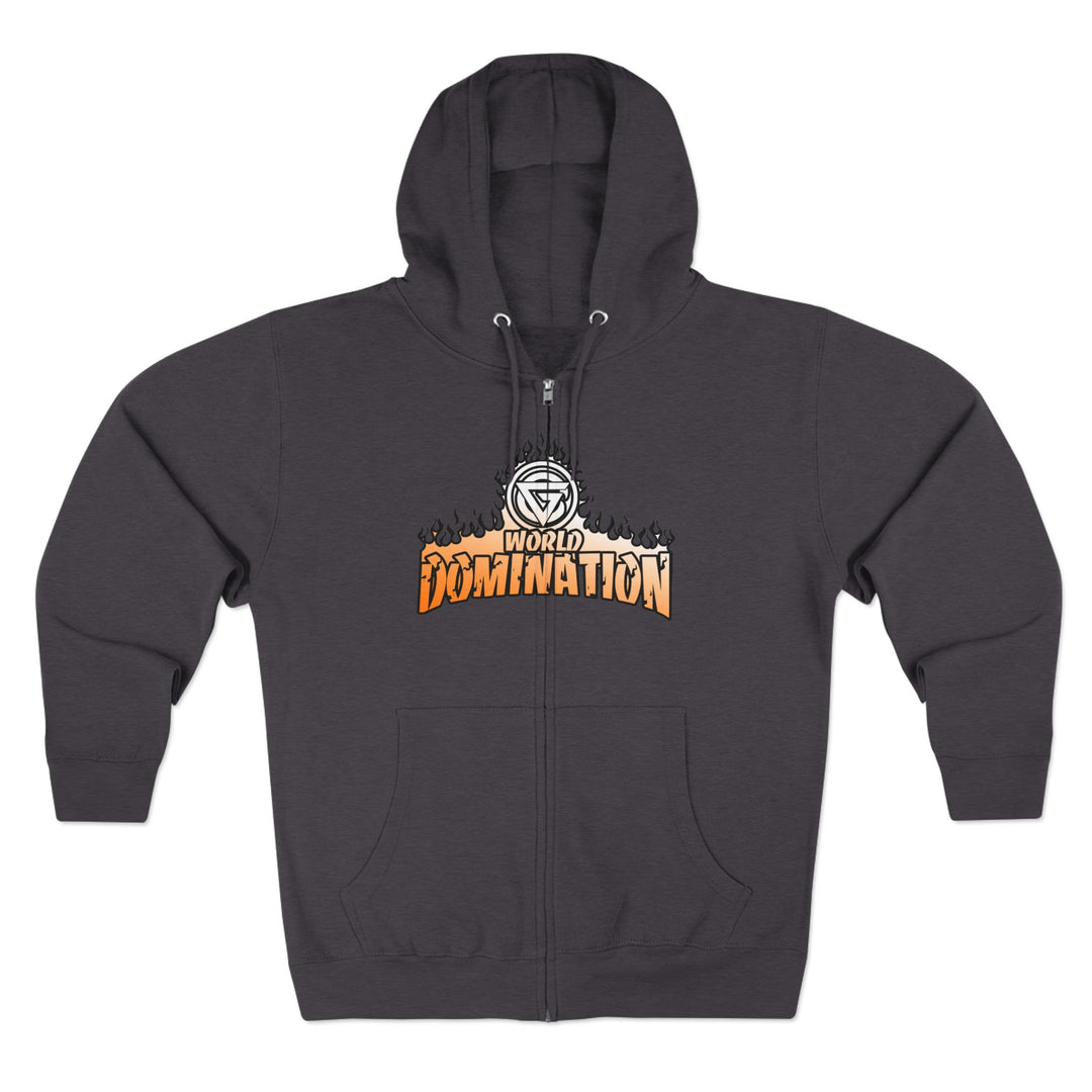CG MAC SNAP DRAGON ORANGE WHITE FADE /LIFT OR DIE ZIP UP