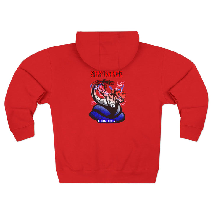 CG MAC VS SNAKE RED WHITE BLUE FADE/STAY SAVAGE ZIP UP