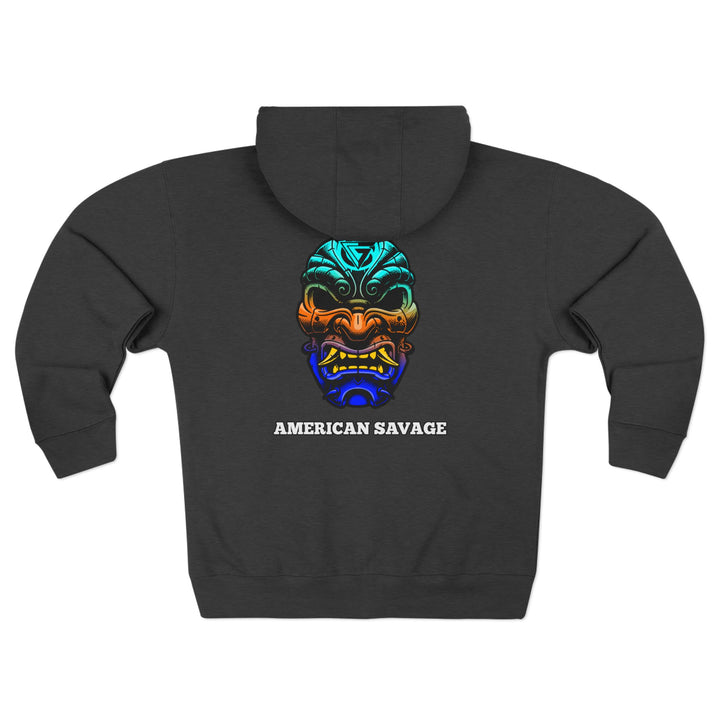 SAMURAI MAC BLUE ORANGE AQUA /AMERICAN SAVAGE ZIP UP
