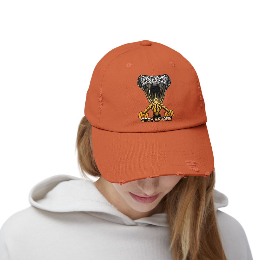 MAN VS VIPER ORANGE WHITE FADE /STAY SAVAGE CAP