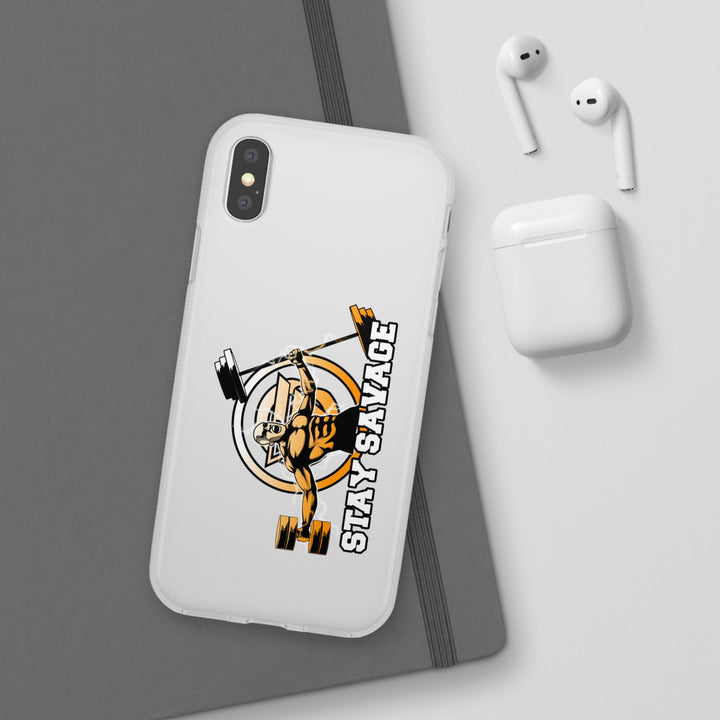 SPARTAN LIFT ORANGE WHITE PHONE CASE/STAY SAVAGE