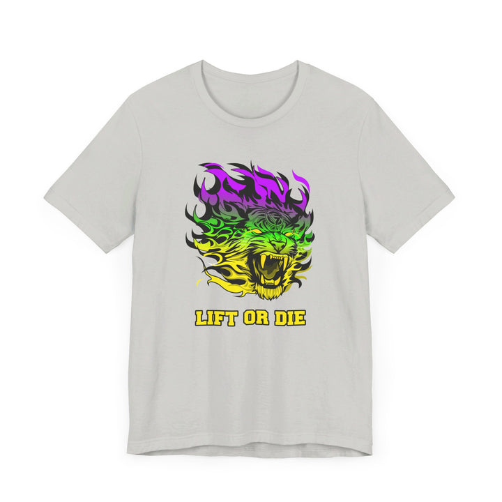 TIGER FLAME YELLOW GREEN PURPLE FADE/LIFT OR DIE