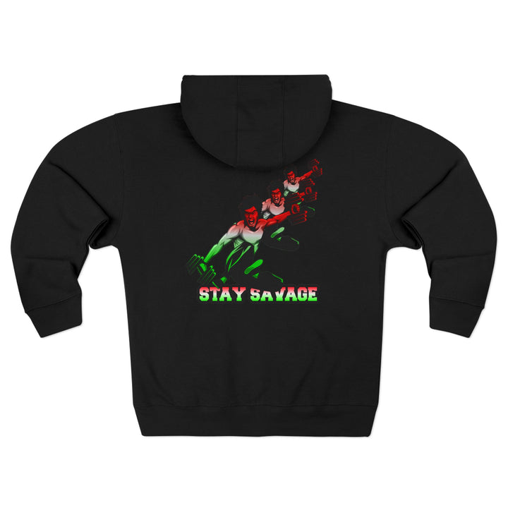 CG LIFT KICK RED WHITE GREEN FADE/STAY SAVAGE ZIP UP
