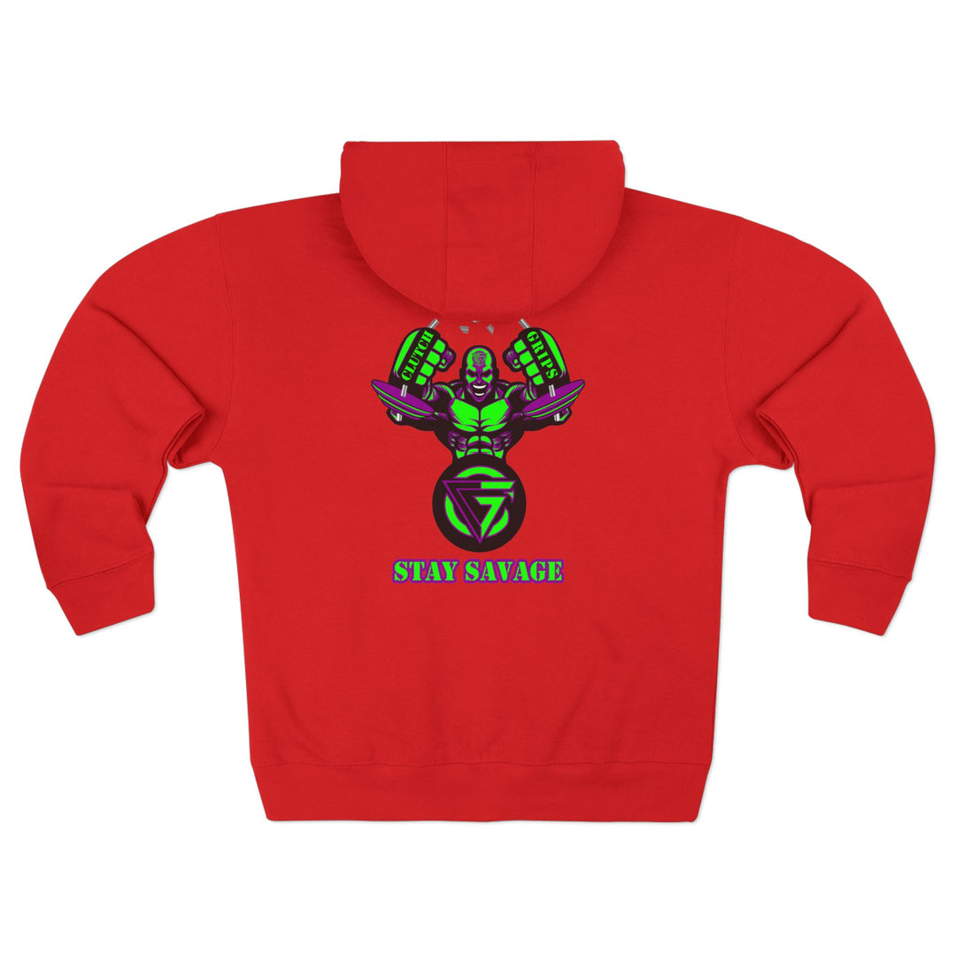 MAC SNAP PURPLE GREEN /STAY SAVAGE ZIP UP