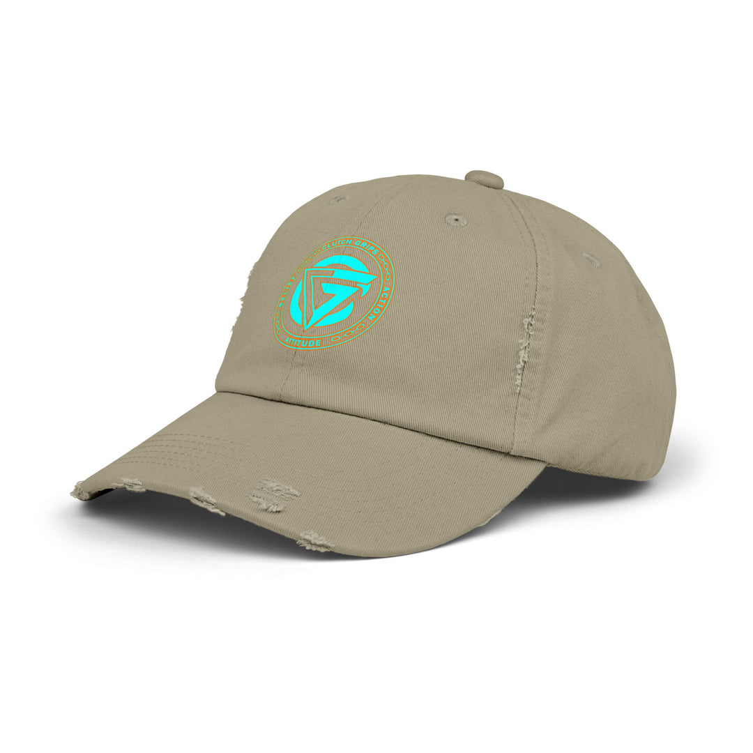 CG LOGO MIAMI AQUA Unisex Distressed Cap