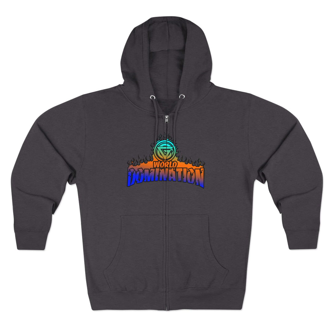 MAC VS SNAKE BLUE ORANGE  AQUA /STAY SAVAGE ZIP UP